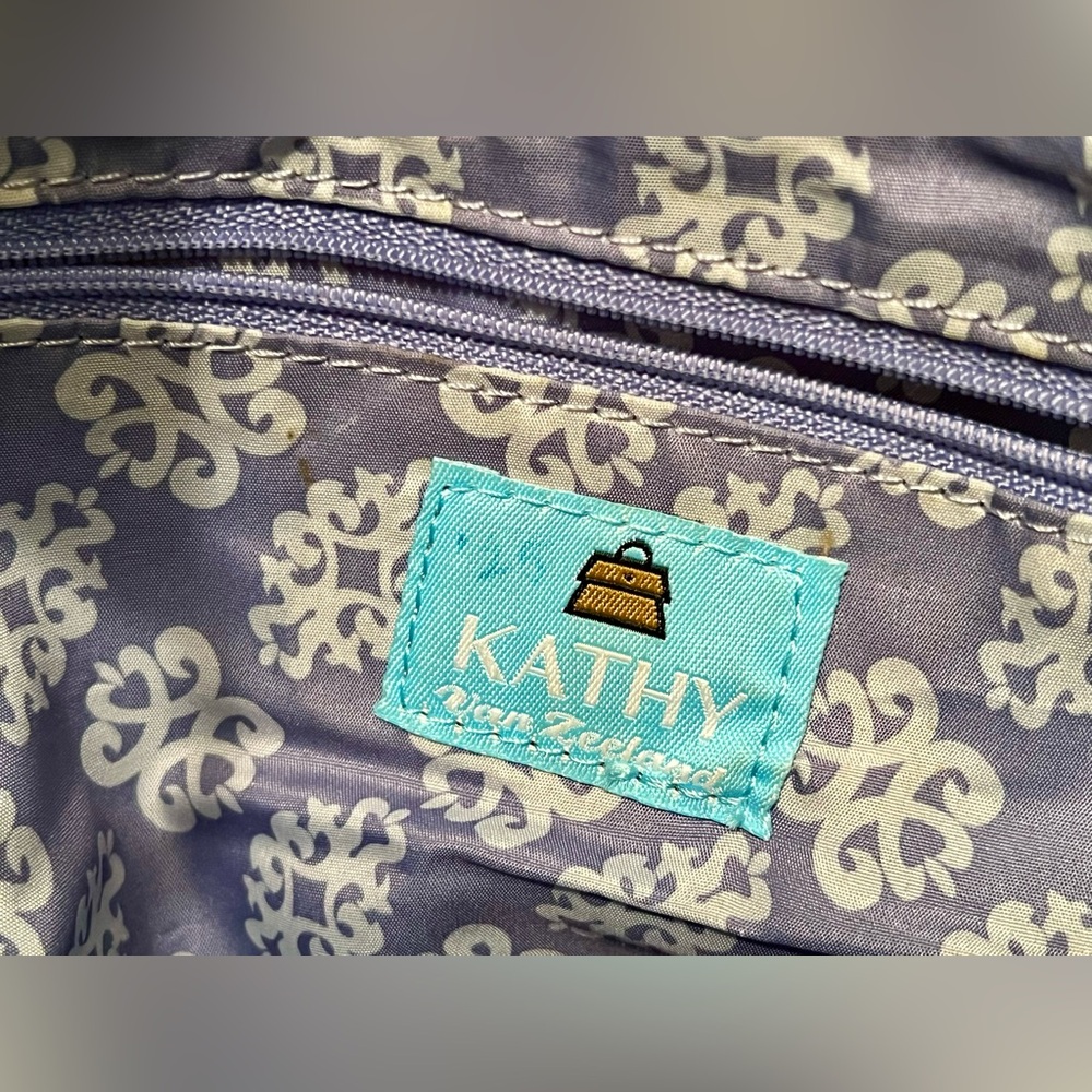 Kathy Van Zeeland Silver Shoulder Bag Crossbody | Chic Designer Handbag - Picture 16 of 16